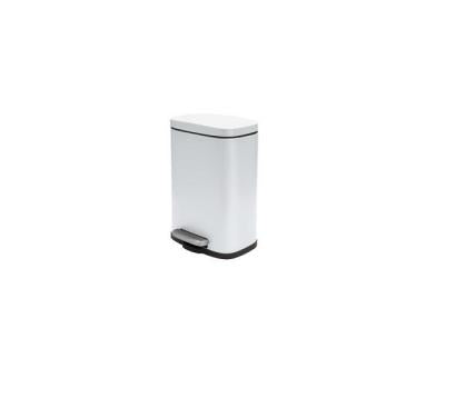Spirella Akira Treteimer – 5 l – Stahl, rechteckig – weiss