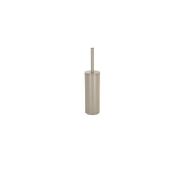 Spirella Akira – WC-Bürstenset – Stahl matt, Taupe, bodenstehend, mit Deckel, H 40 cm, Ø 9,5 cm