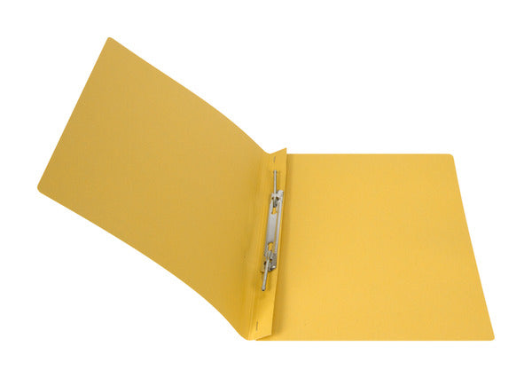 Biella Schnellhefter – A4, Karton, Gelb, 2 Spiralfedern, Beschriftungslinien, 320 g/m²