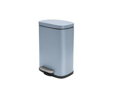 Spirella Akira Treteimer – 5 l – Stahl, rechteckig – blau