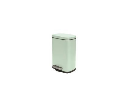 Spirella Akira Papierkorb – 5 L – mit Deckel – Stahl, Hellgrün – B × H × T 214 × 300 × 176 mm