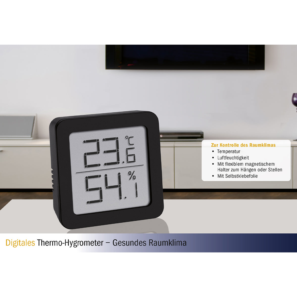 TFA-Dostmann Digitales Thermo-Hygrometer – −10–50 °C, 10–99 %, Aussen