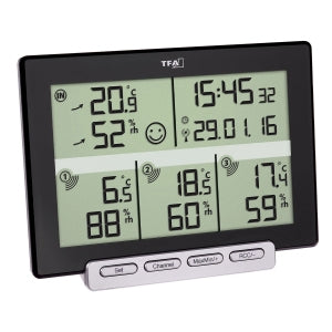 TFA-Dostmann MULTI-SENS Thermo-Hygrometer (Handgerät) – Kabellos, −40–60 °C, Innen/Aussen