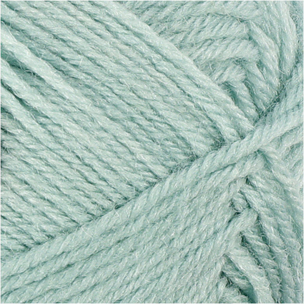 Creativ Company Merinowolle Garn Hellgrün – 50 g, 172 m, Nadel 3,5 mm