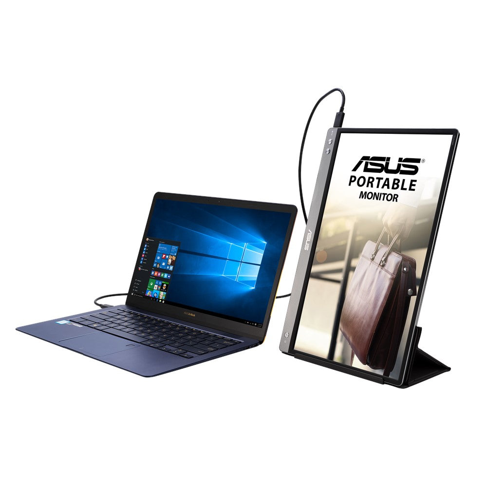 ASUS ZenScreen MB14AC – Portabler Monitor, 14", 1920 × 1080 (Full HD), USB, Grau