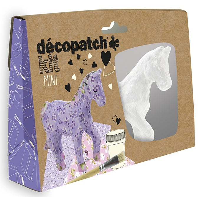 Décopatch KIT010O – Bastelset – Pferd – 5-teilig – ab 5 Jahren