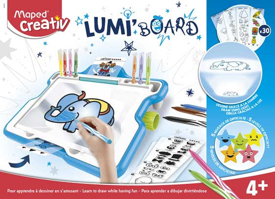 Maped Lumi Board – Maltafel-Set A4 – 16-teilig – ab 4 Jahren
