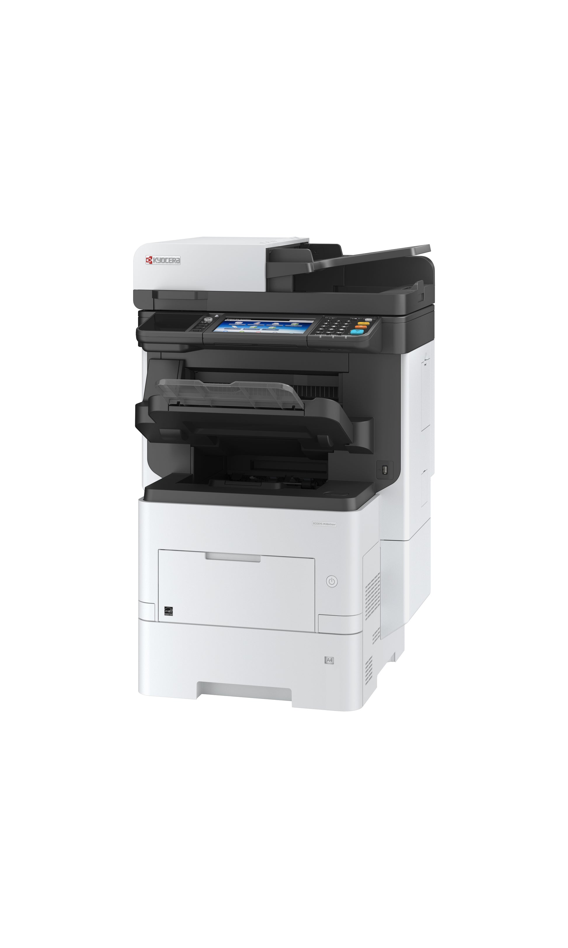 Kyocera M3860idnf – S/W Laser-MFP A4, 4-in-1 – USB – Duplex, Duplex-ADF – 60 ppm S/W