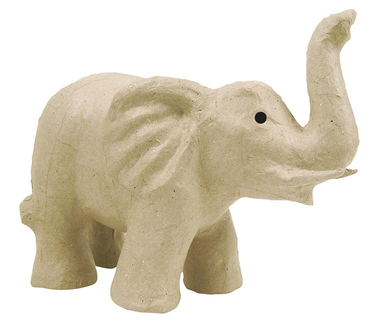 Décopatch Pappmaché-Figur Elefant – 120 × 170 × 120 mm – Braun – 1 Stk.