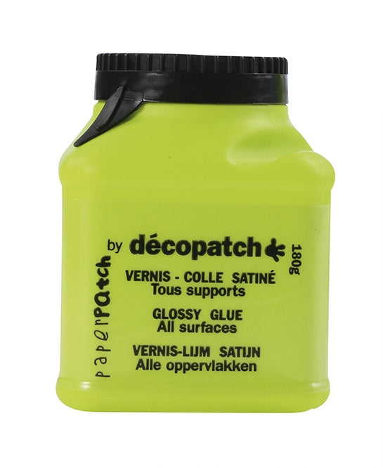 Décopatch Kleber & Lack Paperpatch – Seidenmatt, auf Wasserbasis, 180 ml, für Papier u. a., PP150AO