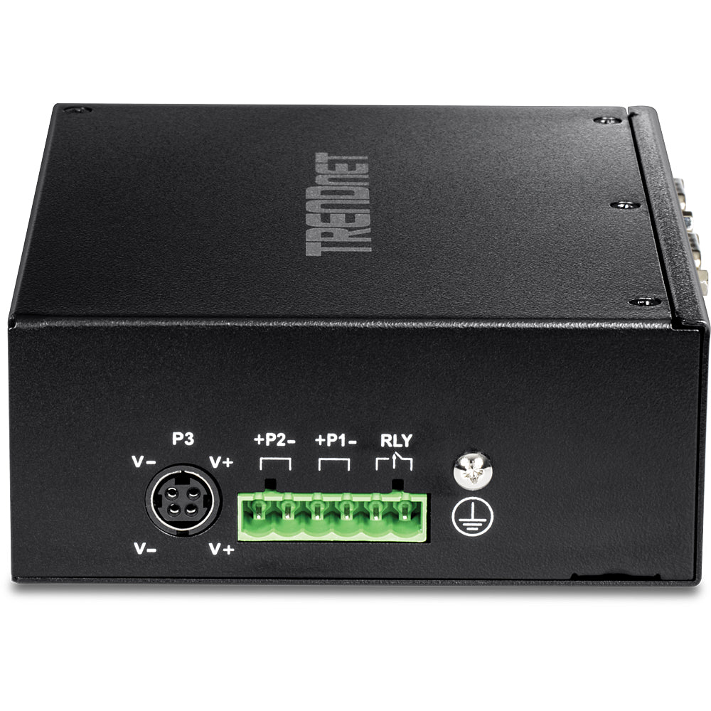 TRENDnet TI-M42 Modbus-Gateway RS-232/422/485 zu Ethernet – 4× DB-9, 2× RJ-45 10/100 Mbit/s, 50–921,6 kbit/s