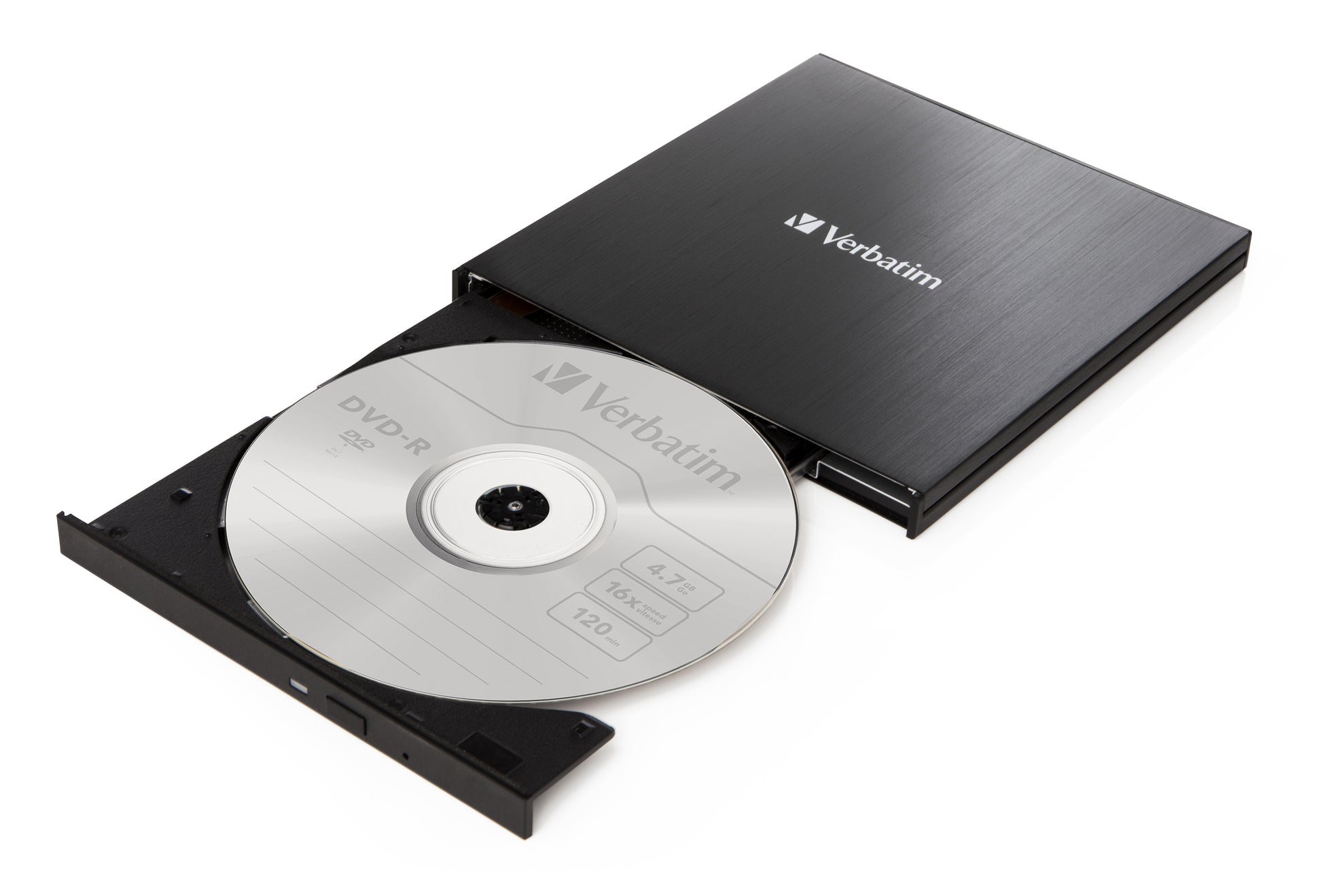 Verbatim Externes CD/DVD-Brenner, USB-C 3.2 Gen 1, 1,5 Gbit/s