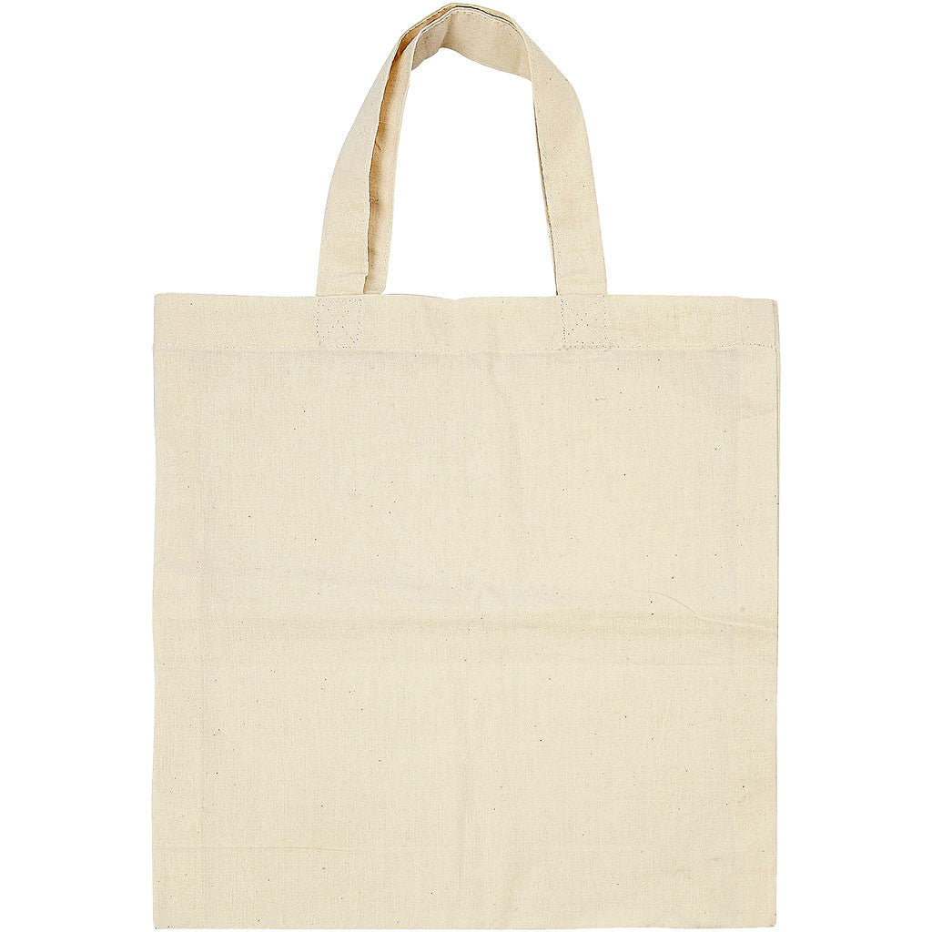 Creativ Company Stofftasche, Baumwolle, Beige, 275×300 mm – 5 Stück