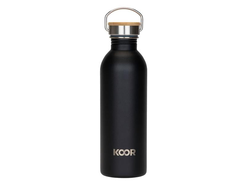 KOOR Trinkflasche 1 l – Edelstahl, Weithals, Schraubdeckel