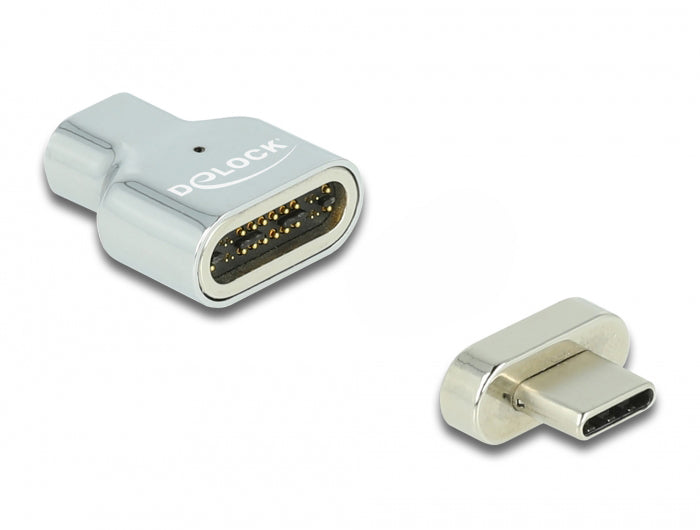 DeLOCK Magnetadapter USB-C zu USB-C – 8K (7680 × 4320) @ 30 Hz, Thunderbolt 3, Magnetisch
