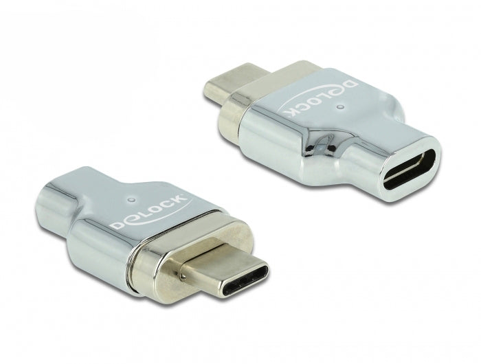 DeLOCK Magnetadapter USB-C zu USB-C – 8K (7680 × 4320) @ 30 Hz, Thunderbolt 3, Magnetisch