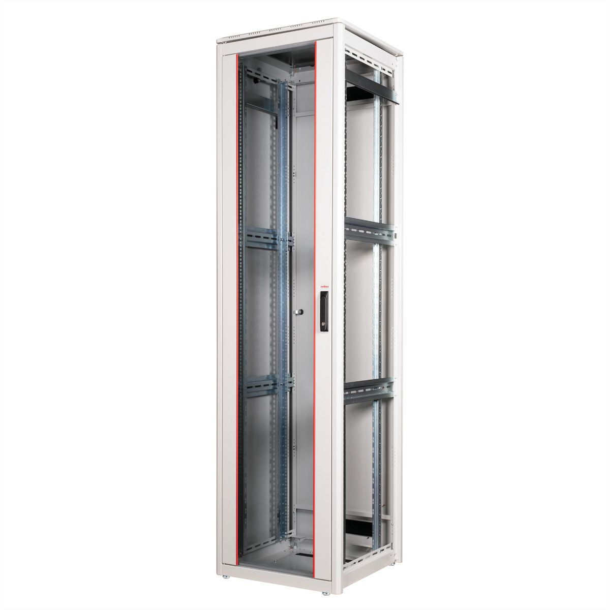 ROLINE Pro – 19" Netzwerkschrank 47U, IP20, abschliessbar, 600 × 600 × 2276 mm, lichtgrau, Stahl