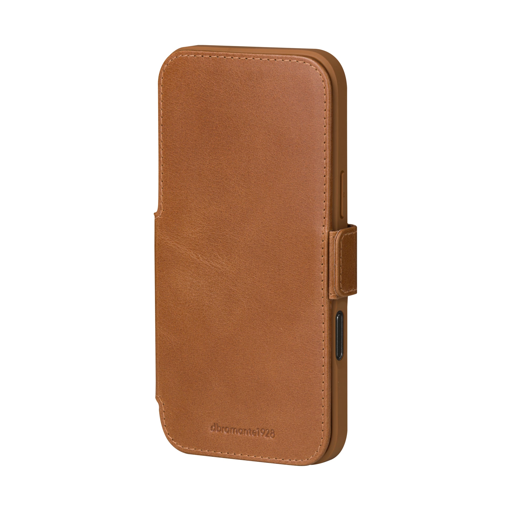 dbramante1928 Copenhagen Wallethülle – für Apple iPhone 17 Pro Max, mit Ständer, 3 Kartenfächer, Leder, Beige