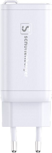 M. Schönenberger 24.11067WS USB-Ladegerät 67 W – USB-C×1, USB-A×1 – PD, QC 2.0, GaN – Weiss
