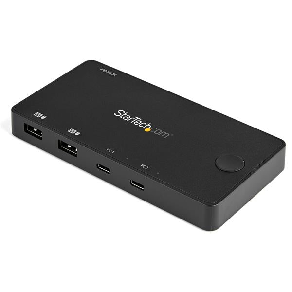 StarTech.com SV211HDUC – 2-Port DP/HDMI KVM-Switch – 4K/60 Hz, USB-Hub, Audio, Desktop
