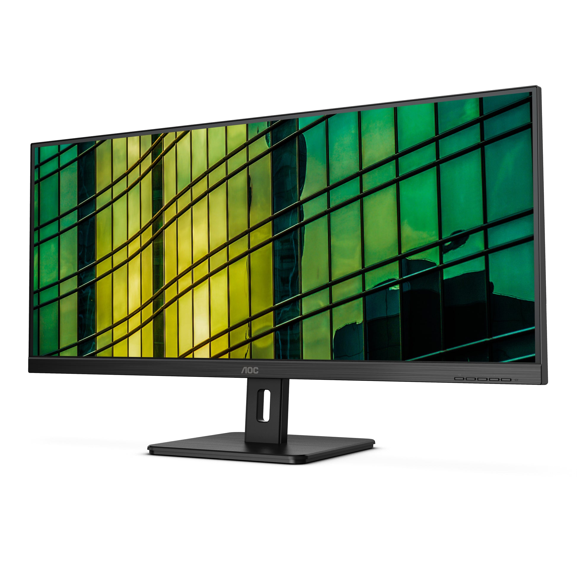 AOC Monitor, 34", 3440 × 1440, VA, 100 Hz, 300 cd/m², Adaptive Sync, VESA 100 × 100, Schwarz