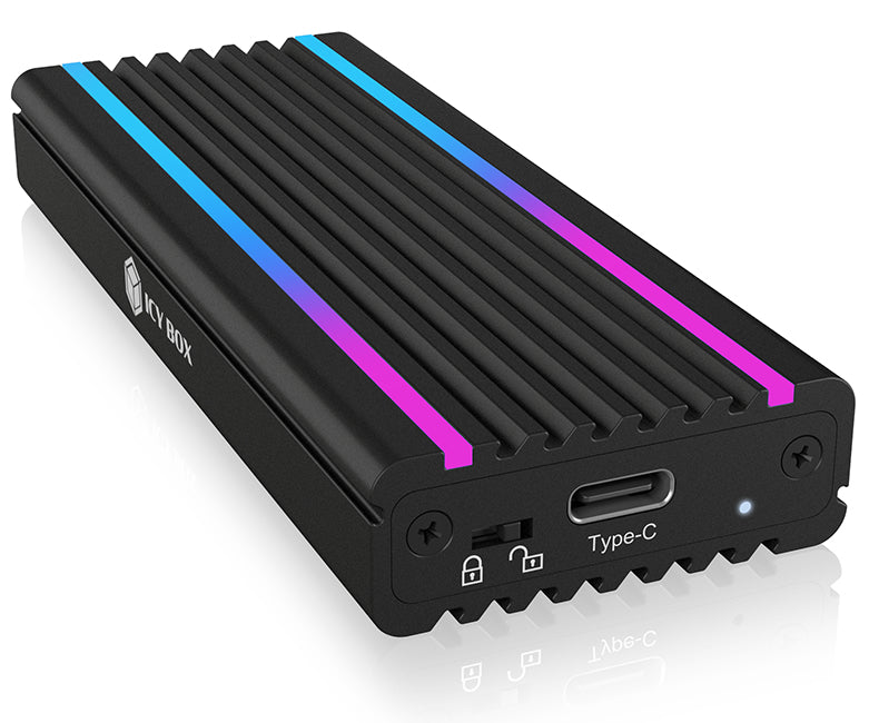 ICY BOX IB-1824ML-C31 – 1-Bay M.2-SSD-Gehäuse – NVMe PCIe 3.0, USB 3.2 Gen 2 (10 Gbit/s)