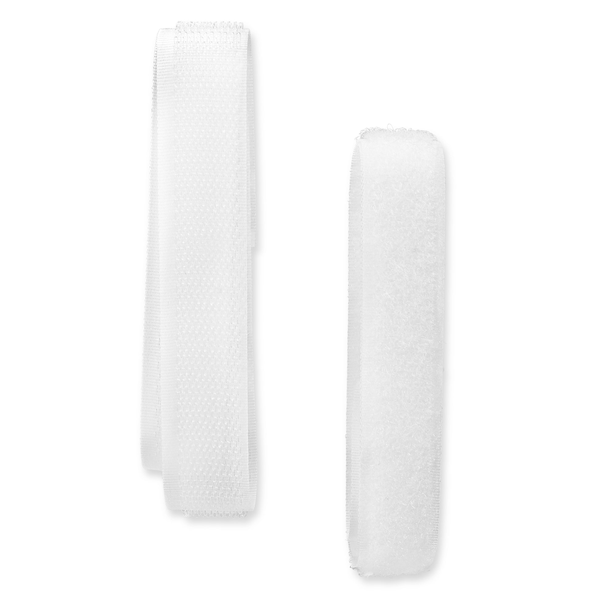 Prym Klettband 20 mm × 1,2 m – selbstklebend, Polyamid, Weiss, 1 Stück