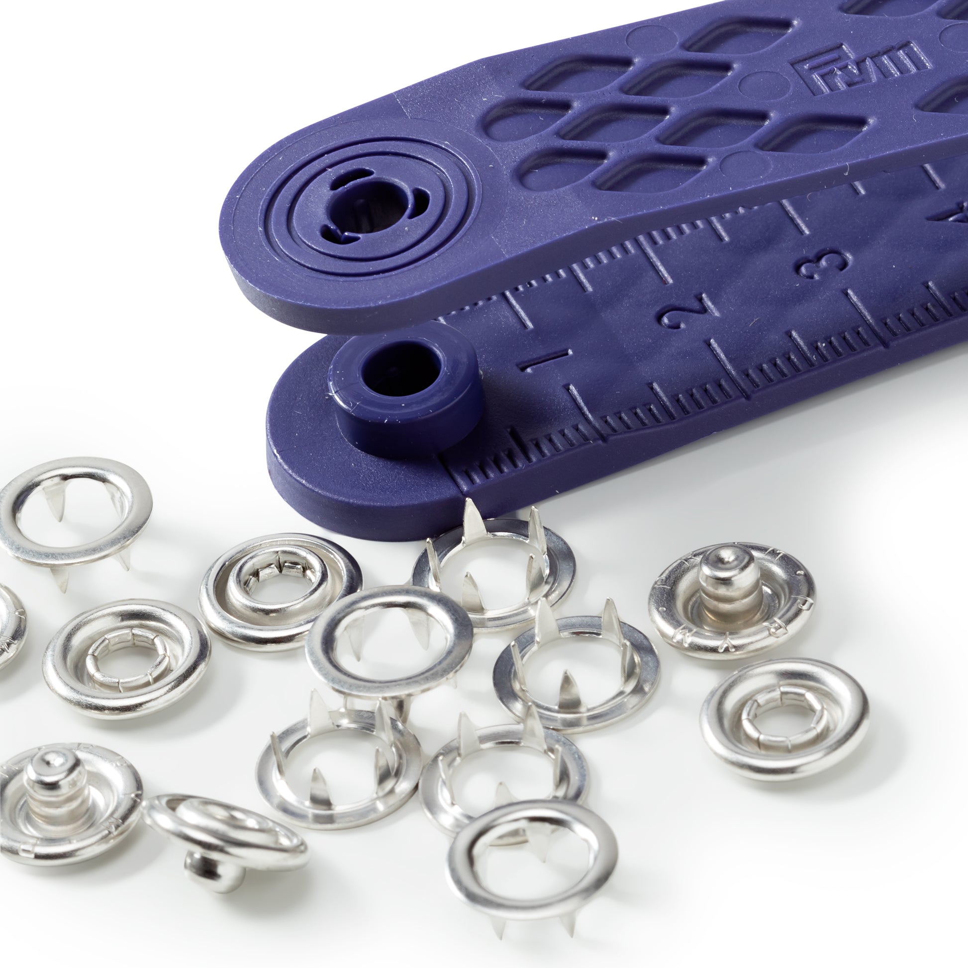 Prym Knöpfe Ø 10 mm – Metall, silber, 10 Stück