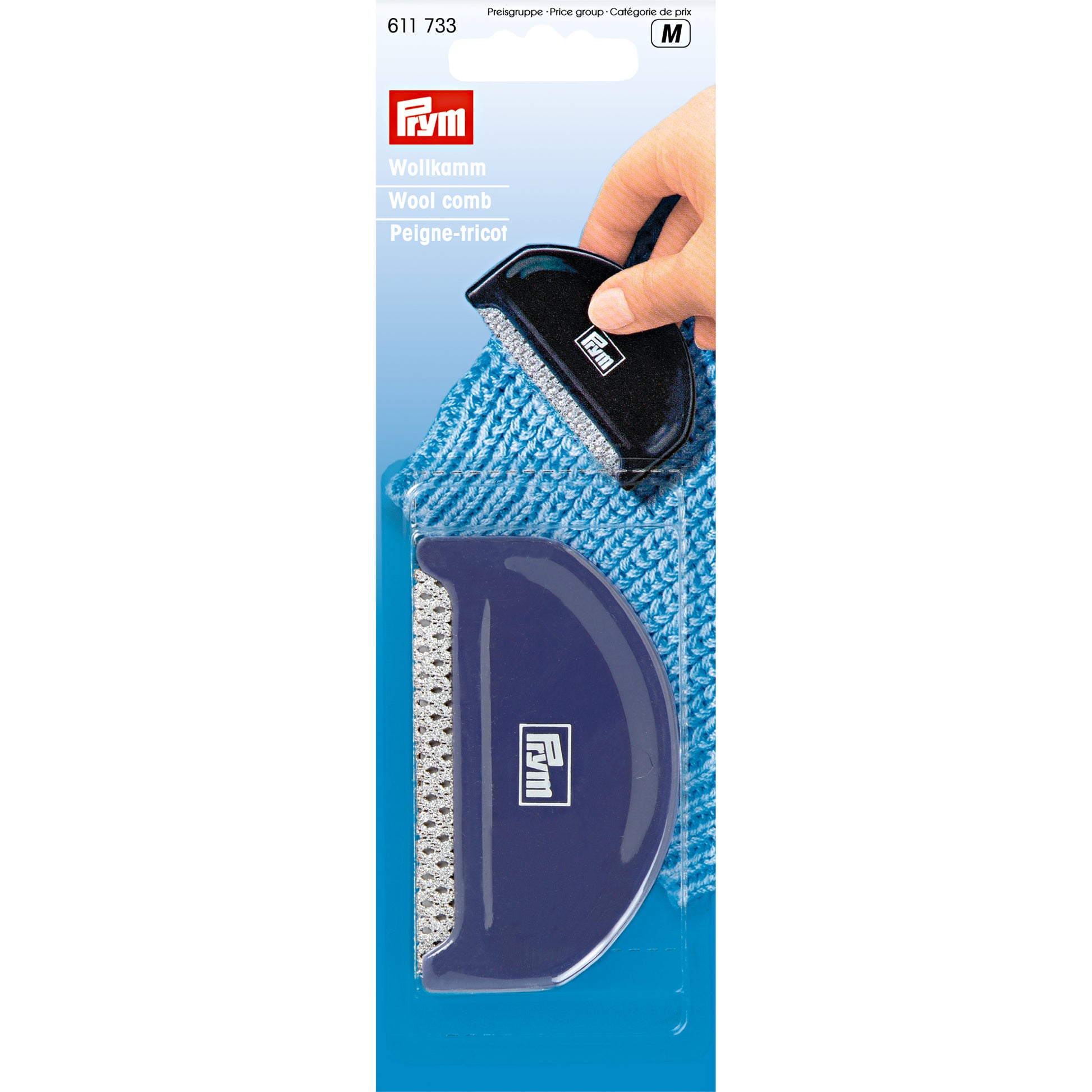 Prym Wollkamm 75 mm × 45 mm – Kunststoff Violett, 1 Stück