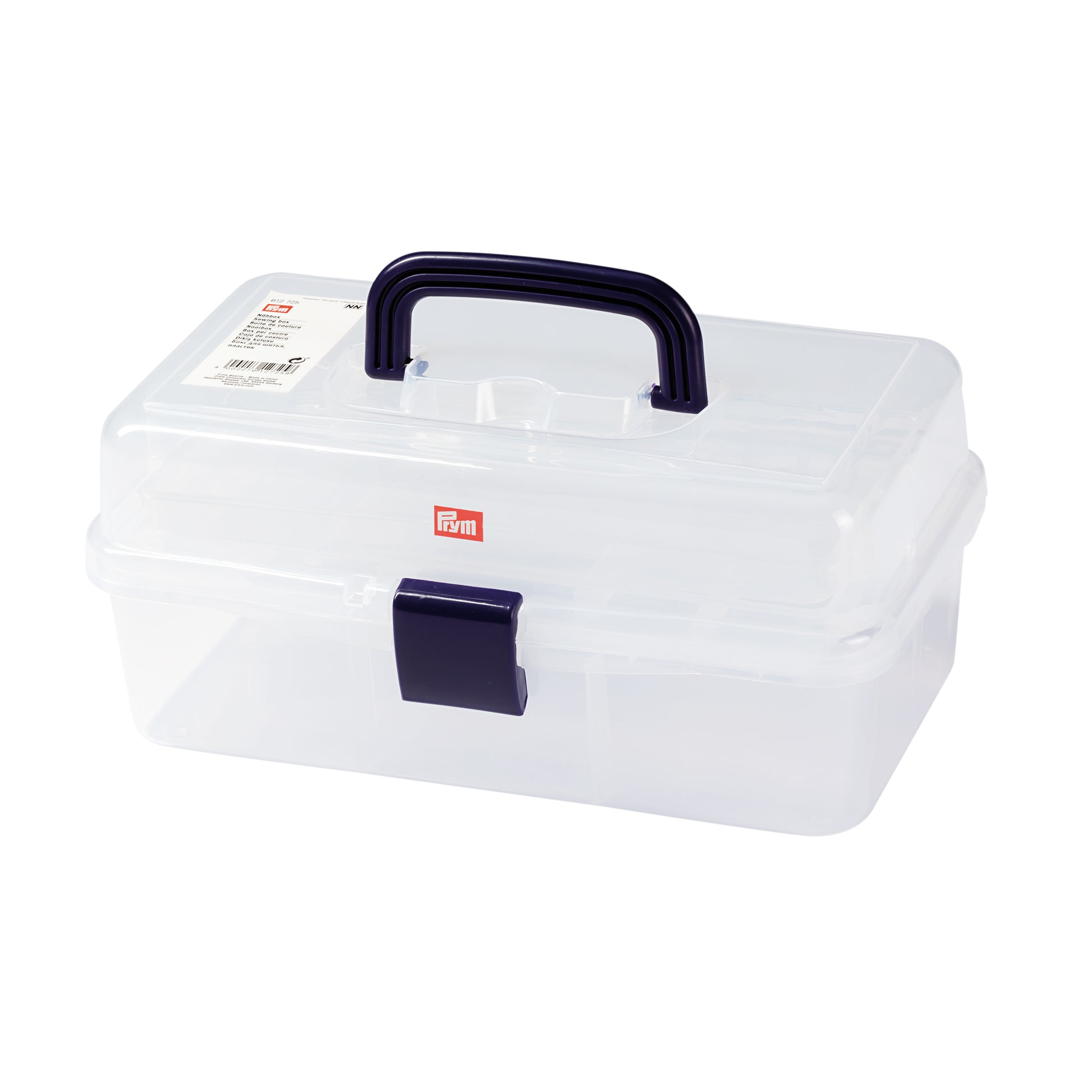 Prym Aufbewahrungsbox (mit Deckel) – Kunststoff – Transparent – 200 × 330 × 150 mm