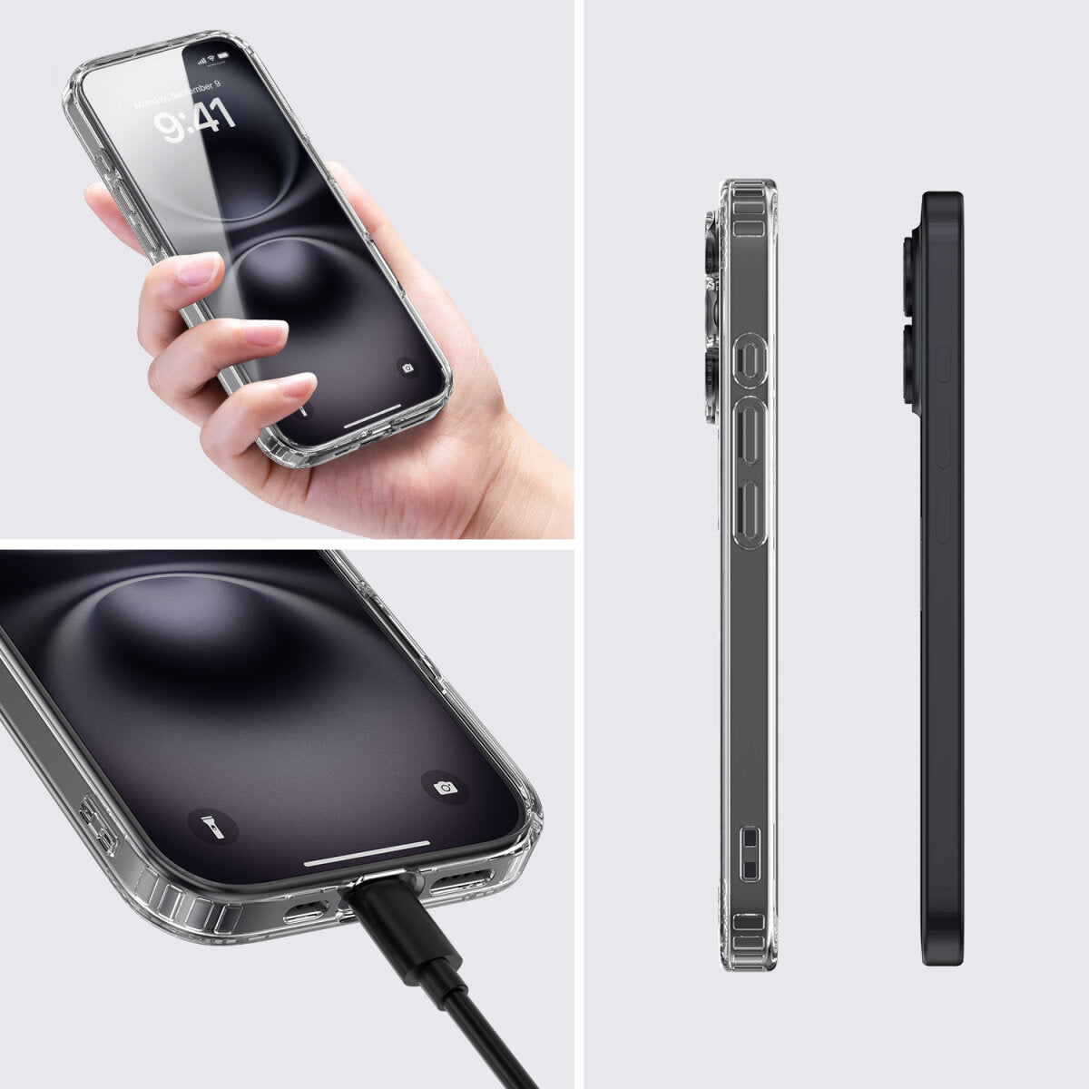 4smarts 360° Premium Backcover – für Apple iPhone 17, MagSafe, PC+Gehärtetes Glas, Transparent