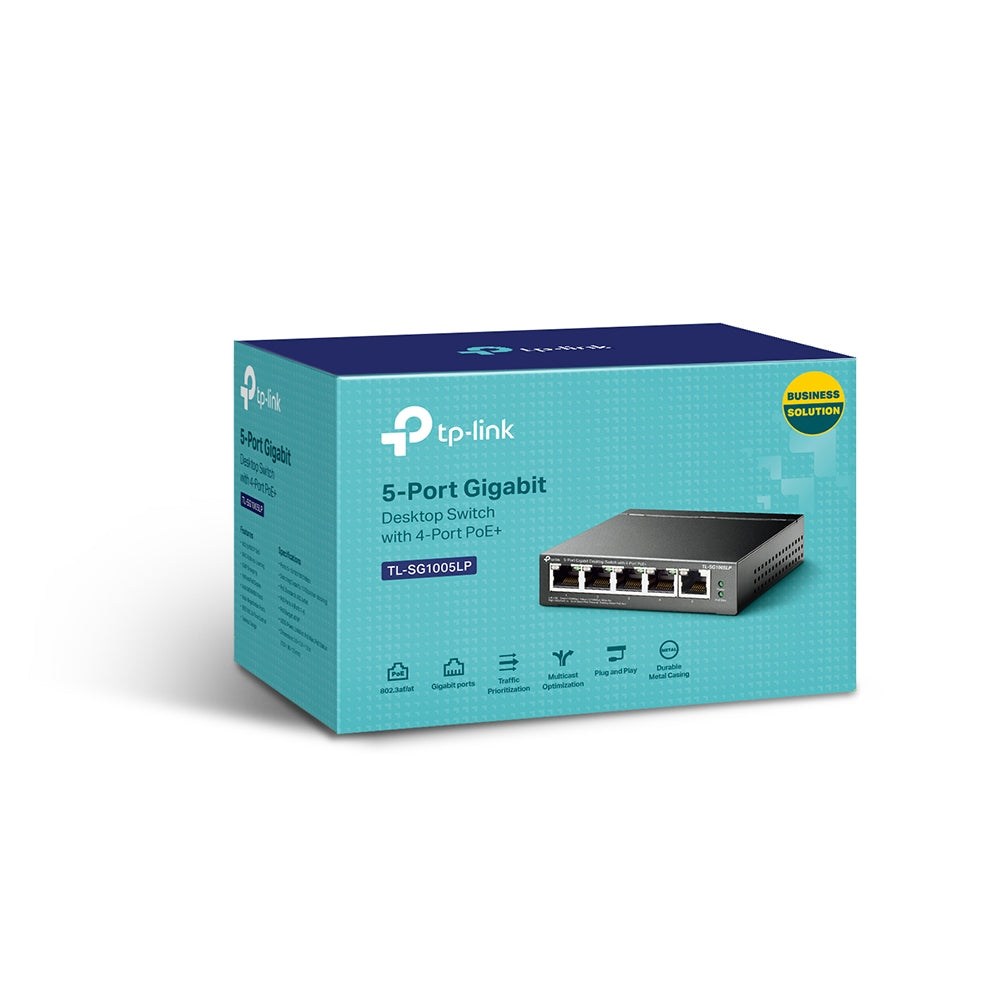TP-Link TL-SG1005LP – Switch – 5×GbE, PoE+ 40 W