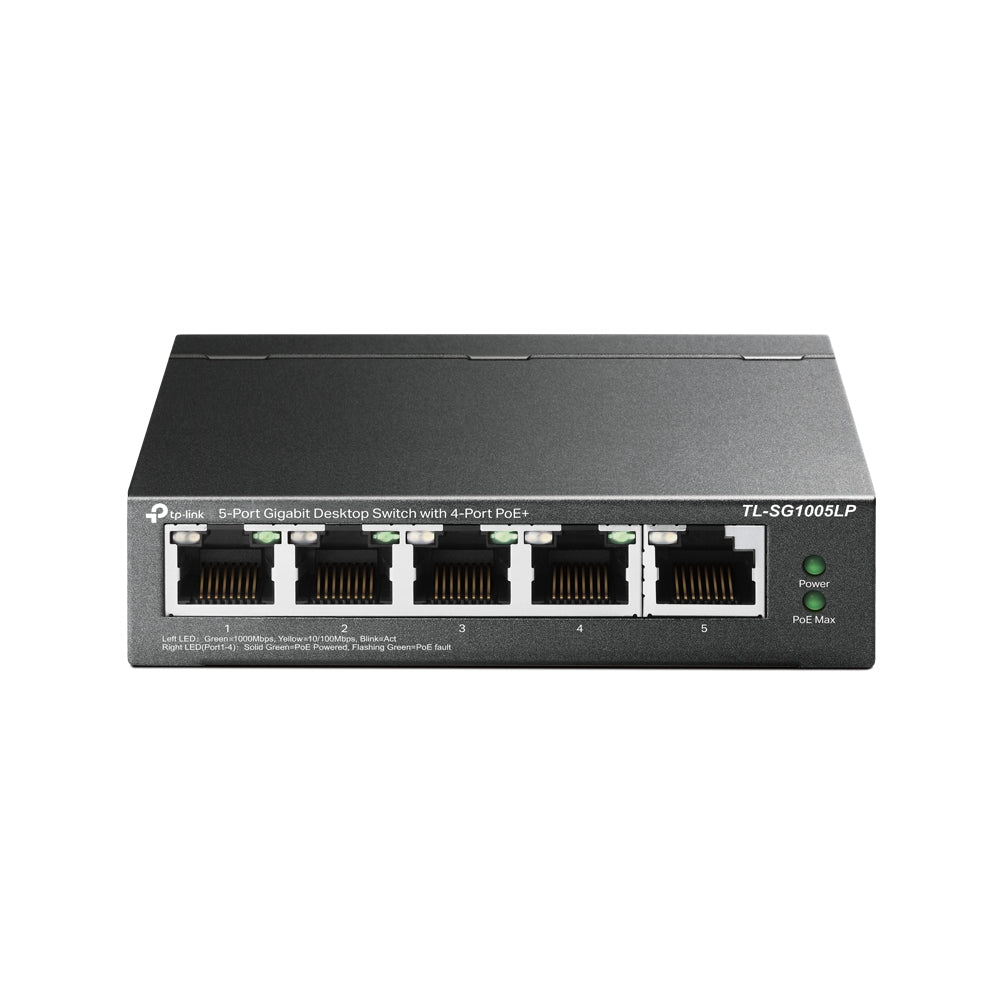 TP-Link TL-SG1005LP – Switch – 5×GbE, PoE+ 40 W