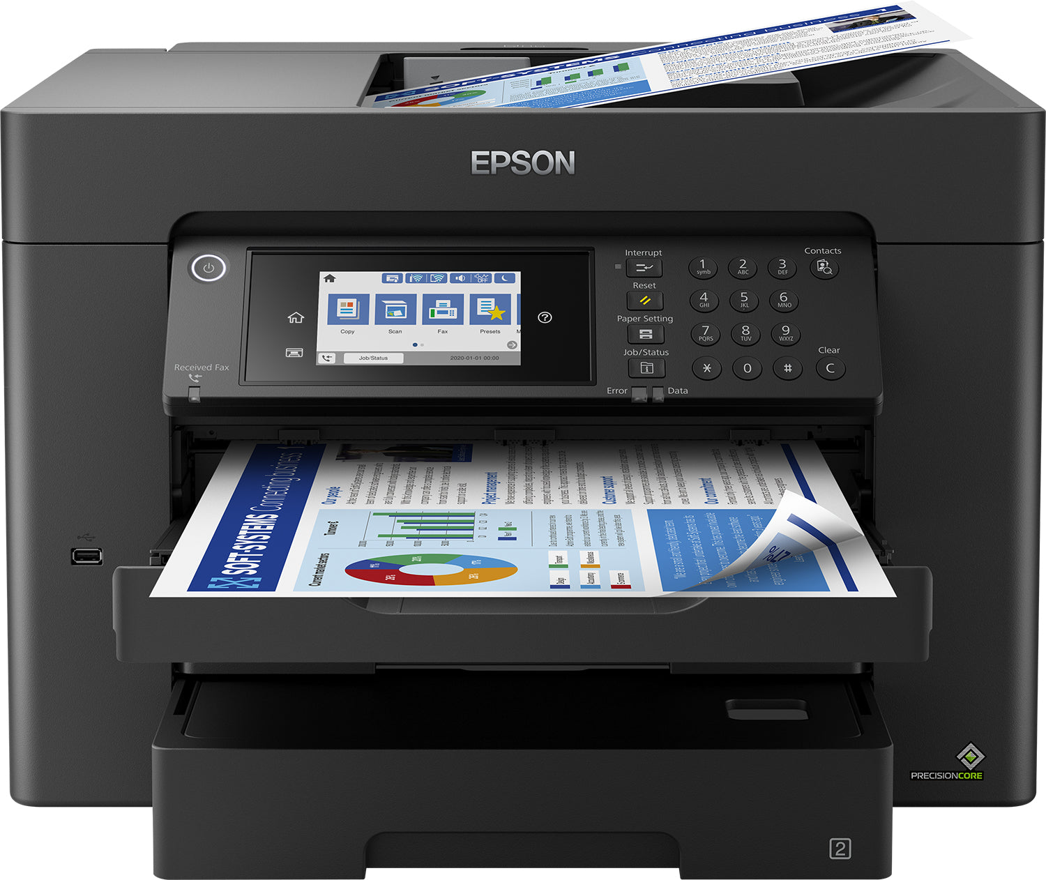 Epson WorkForce WF-7840DTWF – Farbiges Tintenstrahl-MFP A3, 4-in-1