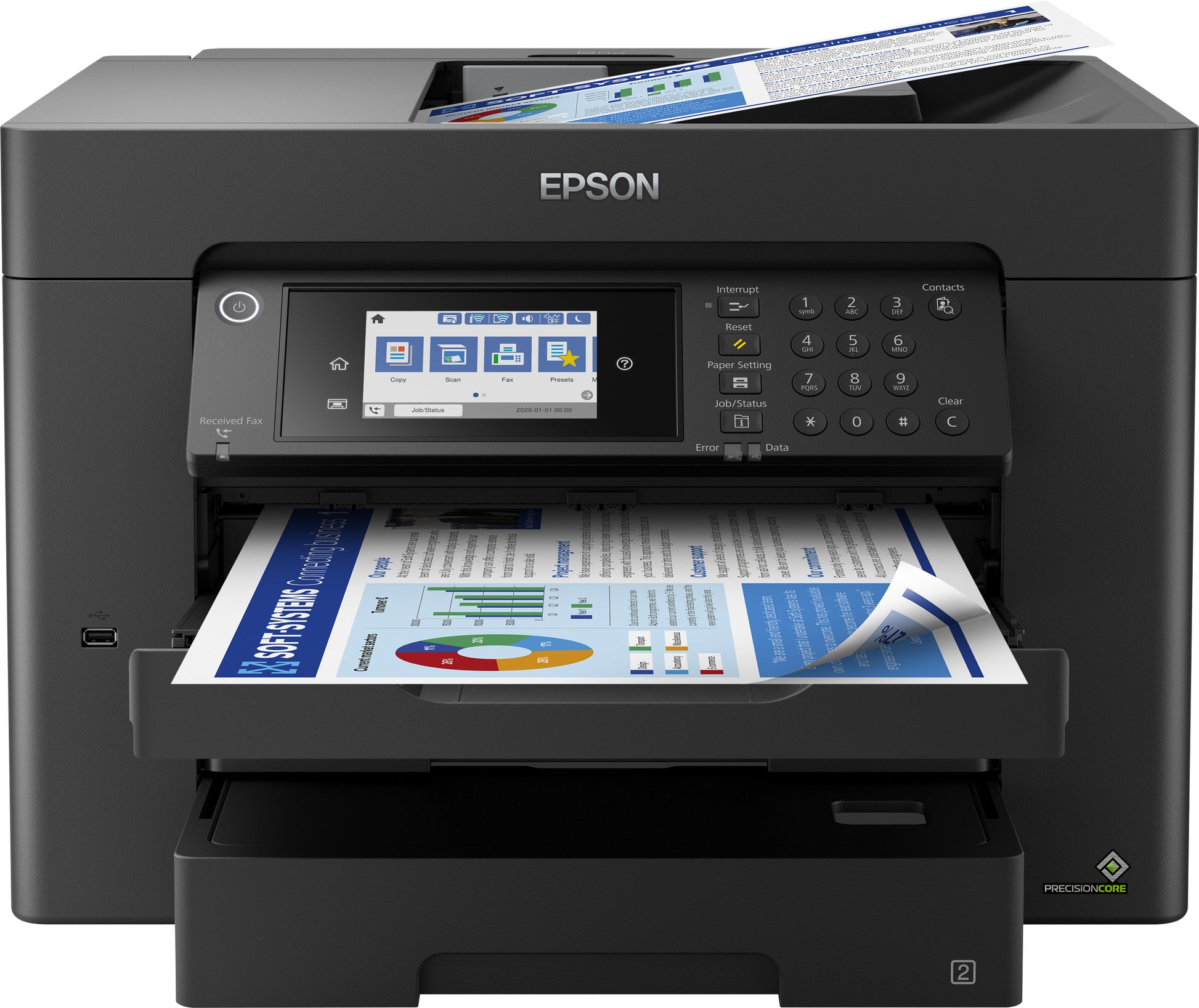 Epson WorkForce WF-7840DTWF – Farbiges Tintenstrahl-MFP A3, 4-in-1