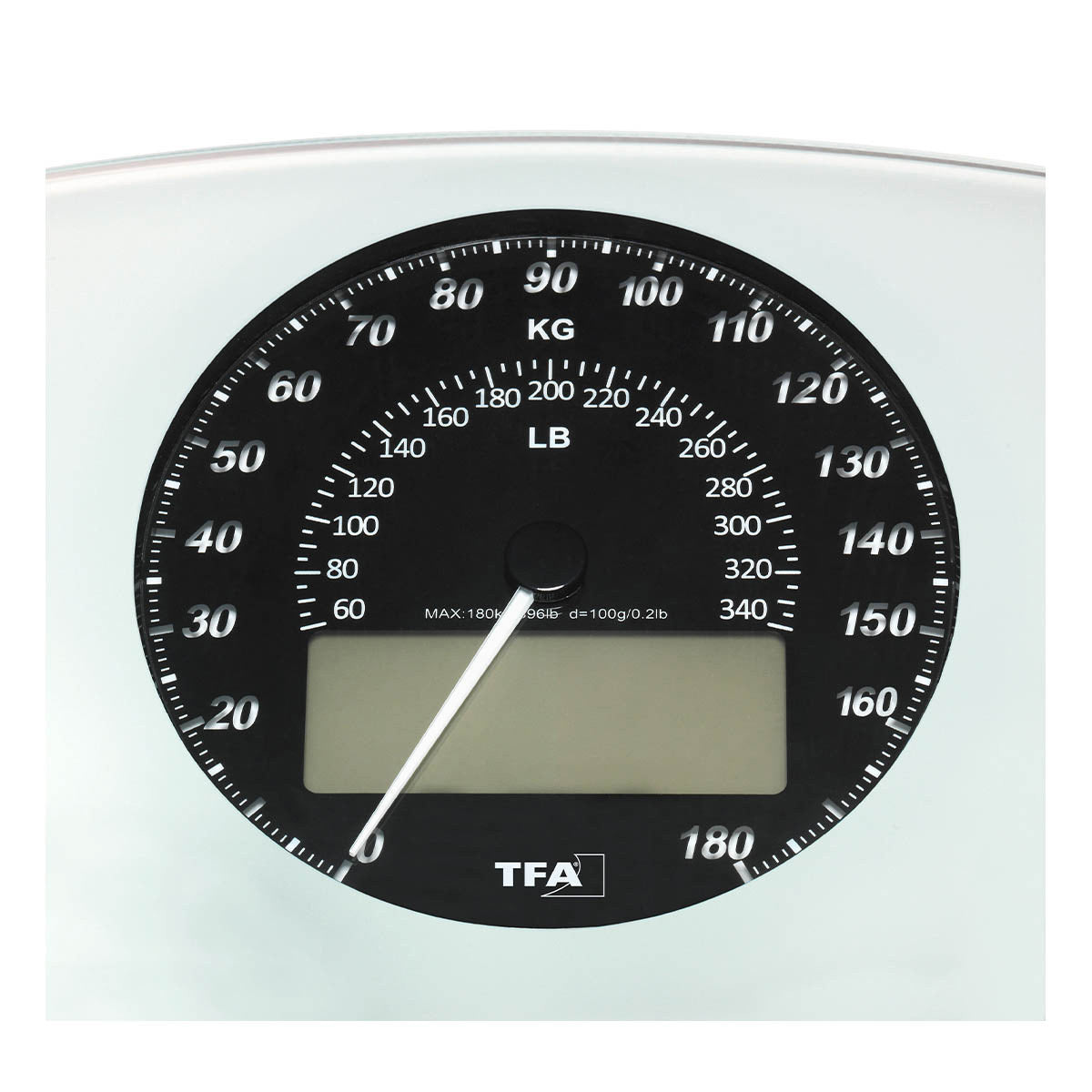 TFA-Dostmann Digitale Personenwaage SWING – Glas – 180 kg