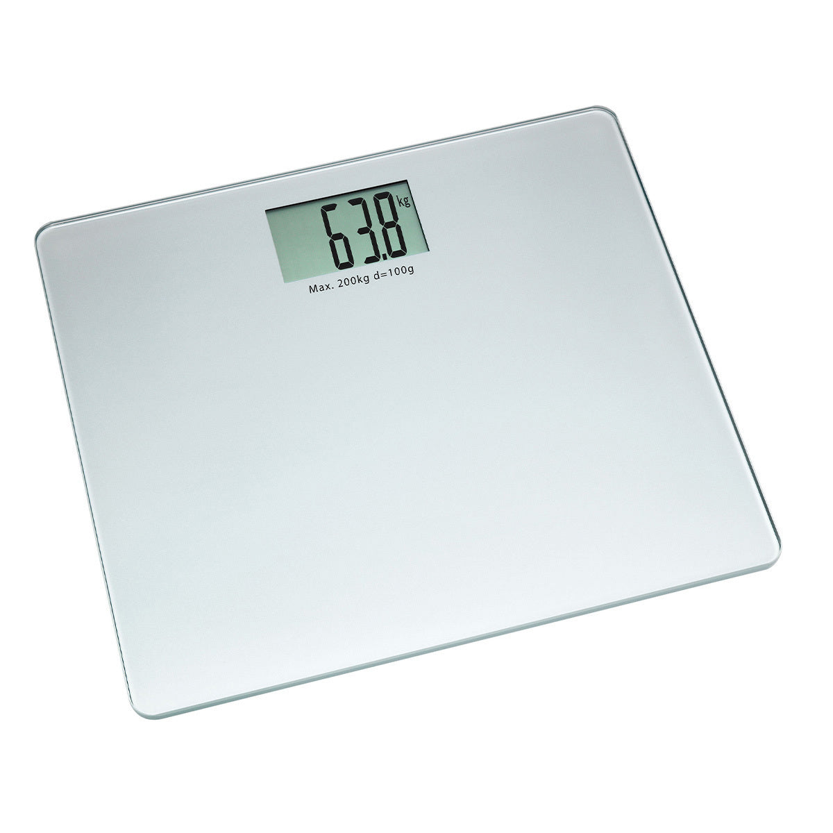 TFA-Dostmann Digitale Personenwaage XXL BIG STEP – Glas – 200 kg – Silber