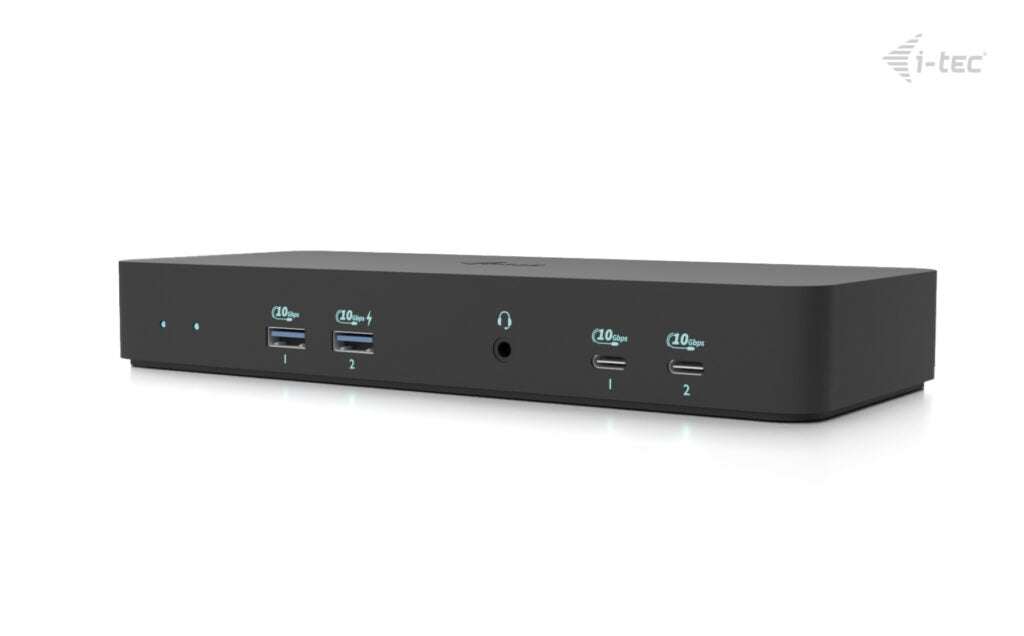 I-TEC Intelligente Triple DS Dockingstation – USB-C, 2× DP, 1× HDMI, 4× USB-A, 2× USB-C, 100 W PD, GbE