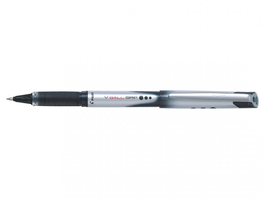 Pilot V-Ball Grip – Tintenroller, 0,7 mm, Schwarz, Sortiert – 12 Stk.