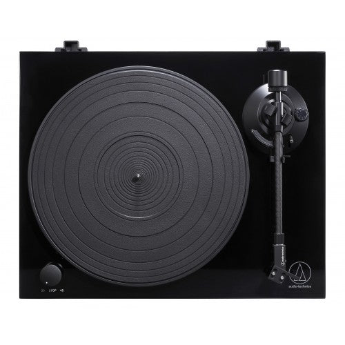 Audio-Technica AT-LPW50PB – Plattenspieler – Riemenantrieb, Phono-Vorverstärker, 33⅓/45 U/min – Schwarz