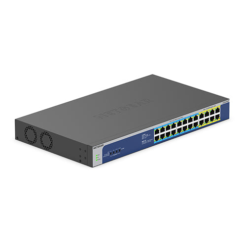 NETGEAR GS524UP – Unmanaged Switch – 24× 1G, PoE+, PoE-Budget 480 W, Rack-Einbau