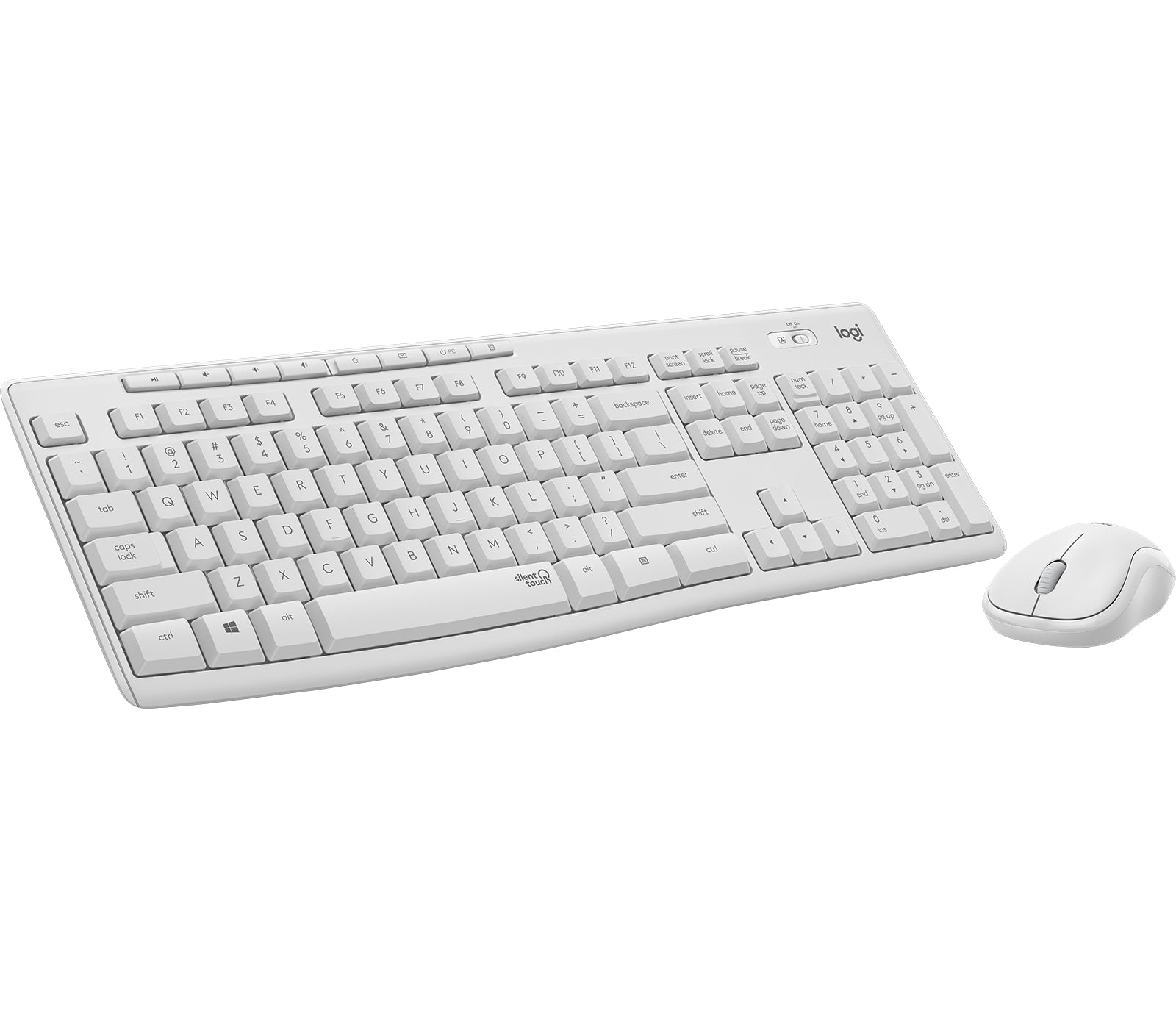 Logitech MK295 – Tastatur, kabellos (2,4 GHz), Fullsize (mit Ziffernblock) – für Windows & ChromeOS