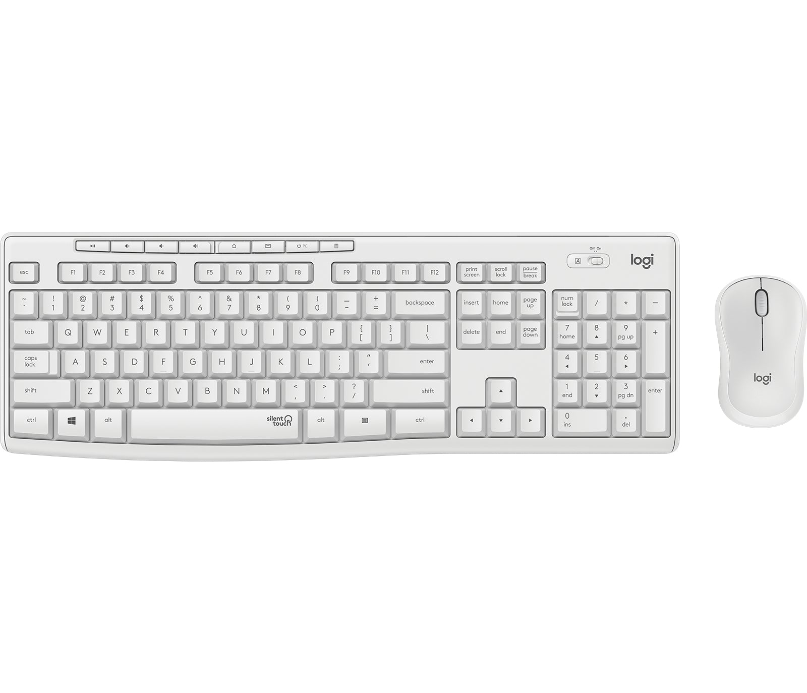 Logitech MK295 – Tastatur, kabellos (2,4 GHz), Fullsize (mit Ziffernblock) – für Windows & ChromeOS