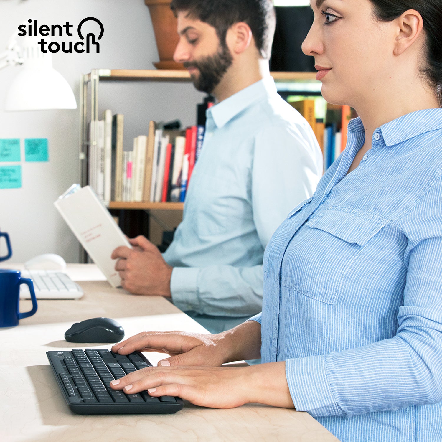 Logitech MK295 – Tastatur, für Windows 10, Windows 11, ChromeOS, Graphit