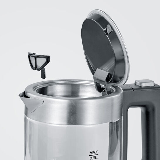 Severin Wasserkocher – 0,5 l, Glas/Edelstahl, WK3472
