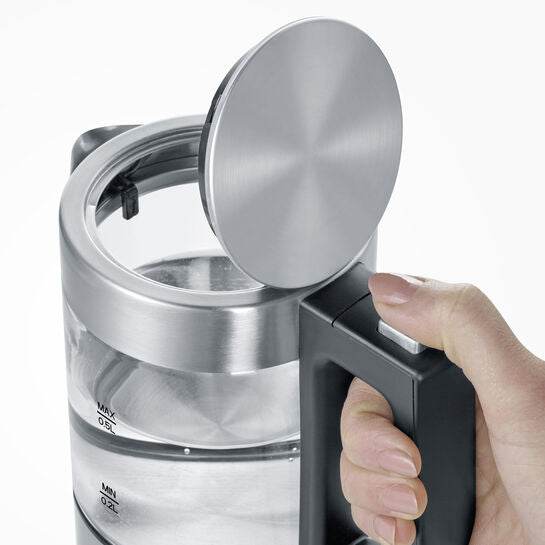 Severin Wasserkocher – 0,5 l, Glas/Edelstahl, WK3472