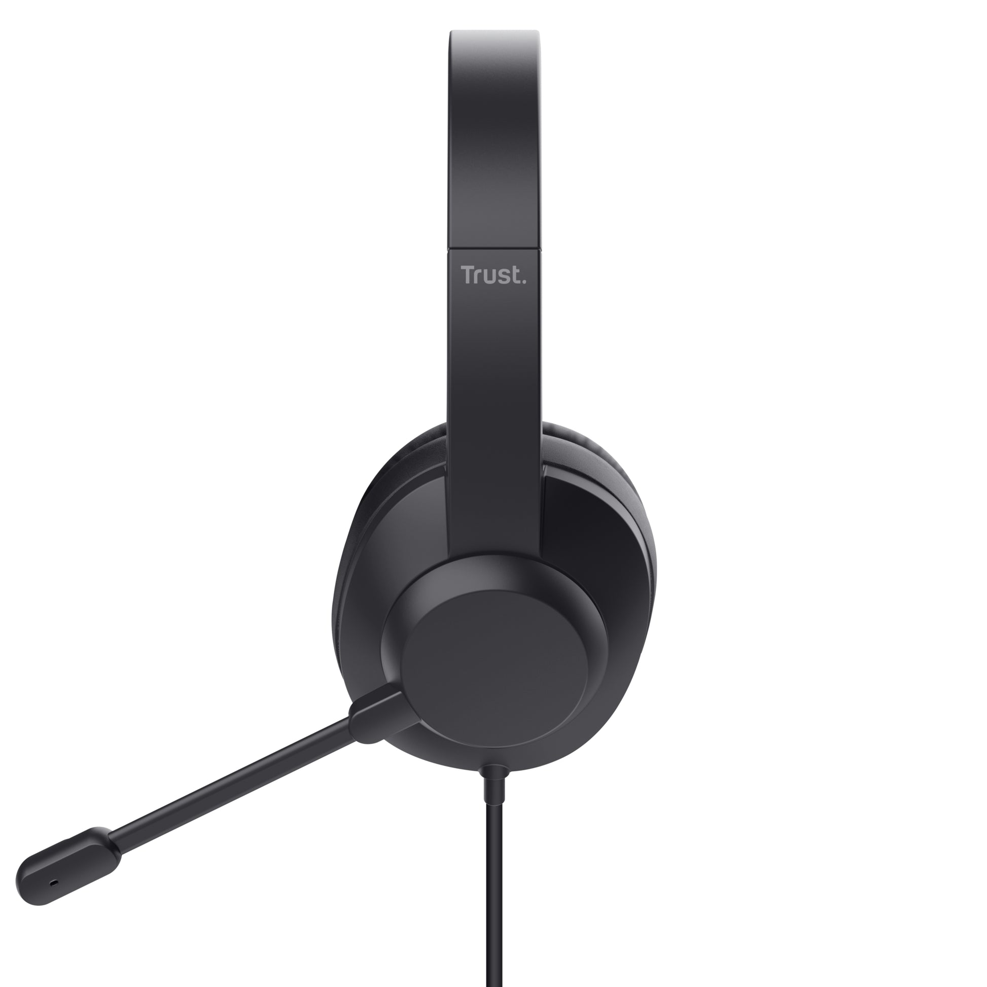 Trust Ayda Max – Duo Headset – USB‑A – Stummschaltung, On-Ear-Bedienelemente – Schwarz