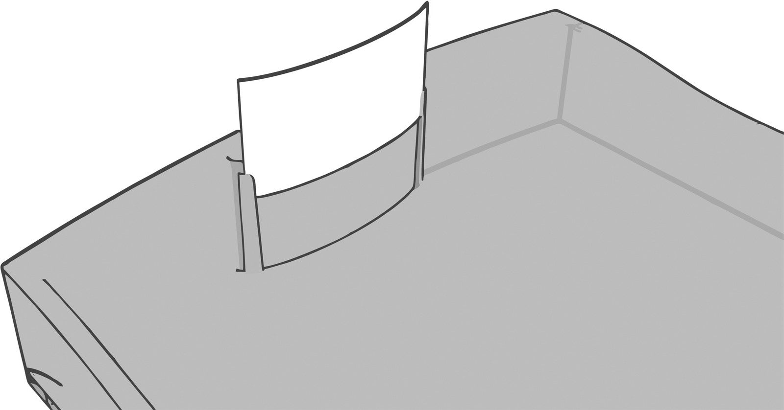 HAN Schubladenelement IMPULS 2.0 – 4 Schubladen – für A4/C4 – Polystyrol (PS) – lichtgrau/transluzent-blau