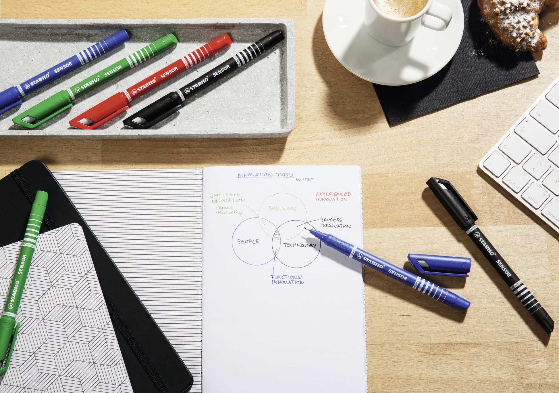 STABILO Sensor F Fineliner 0,3 mm – rot