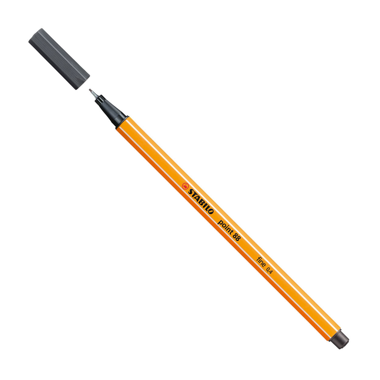 STABILO Point 88 Fineliner 0,4 mm – schwarzgrau